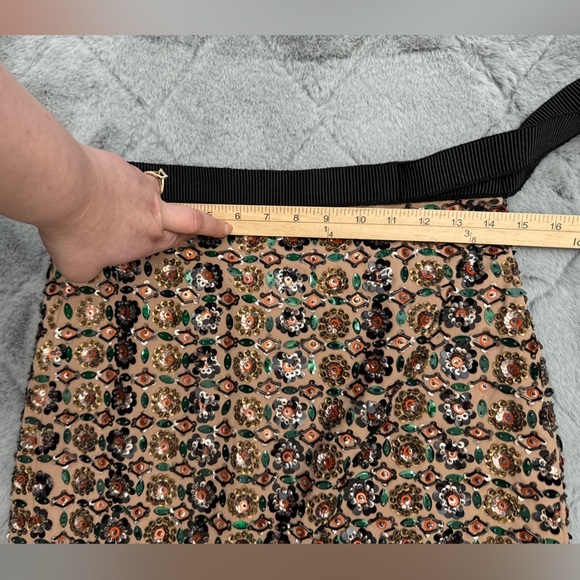 J. Crew Collection Rare Embellished Size 4 Beaded Skirt Festive Holiday 2018 - Picture 6 of 16